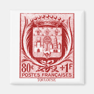 Vapensköld Toulouse frankrike Magnet
