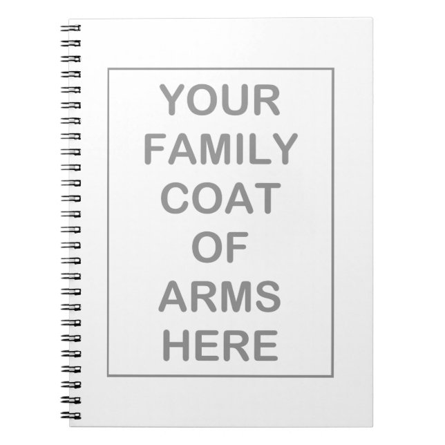 Vapensköldanteckningsbok Anteckningsbok Med Spiral (Framsidan)