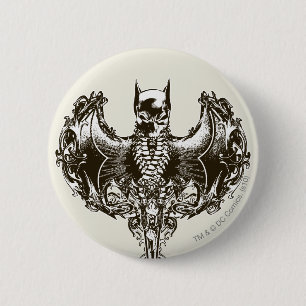 Vapenskölden Batman Cowl och Skull Knapp