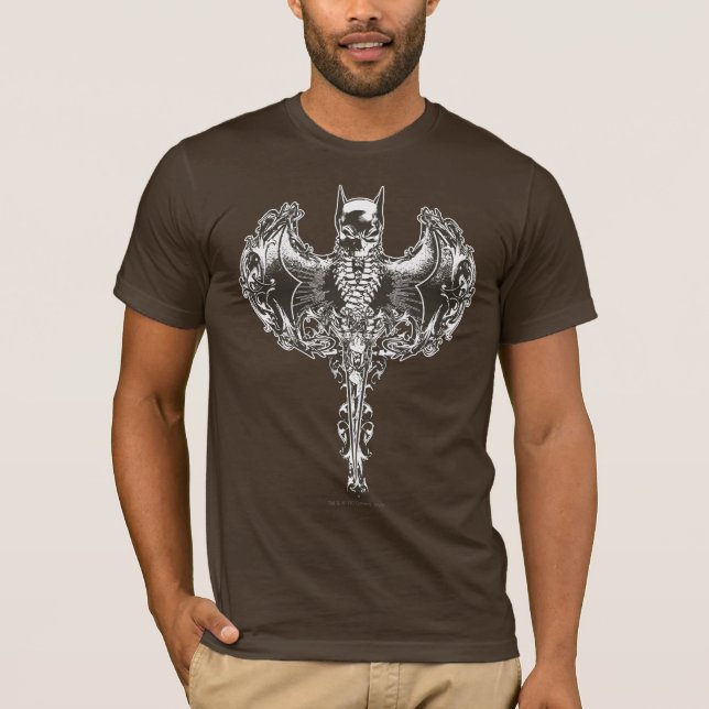 Vapenskölden Batman Cowl och Skull T-shirt (Framsida)