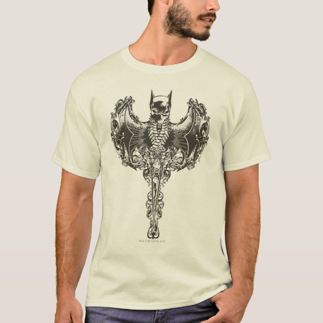 Vapenskölden Batman Cowl och Skull Tröja (Framsida)