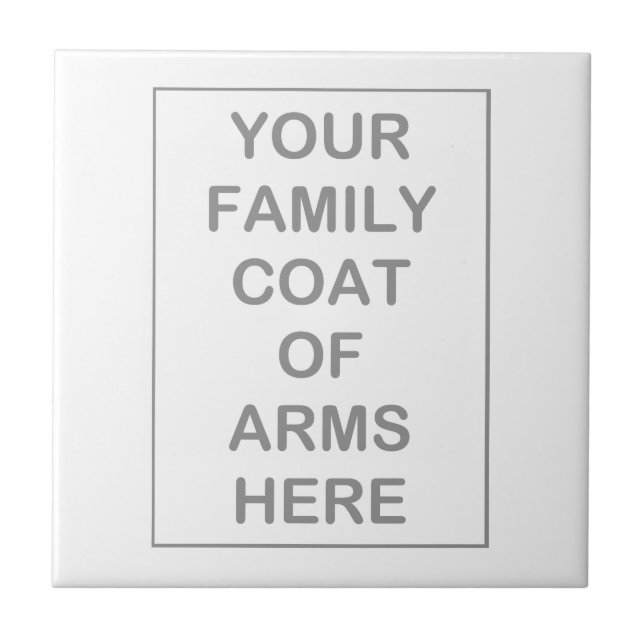 Vapenskölden belägger med tegel kakelplatta (Framsidan)
