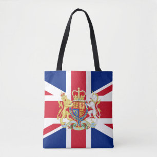 Vapenskölden för Flagga och Royal i British Unio Tygkasse