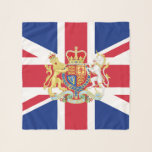 Vapenskölden för Flagga och Royal i British Union Sjal<br><div class="desc">Royal Vapensköld och unionens Flagga i Förenade kungariket Underbar Storbritannien och Nordirland.</div>