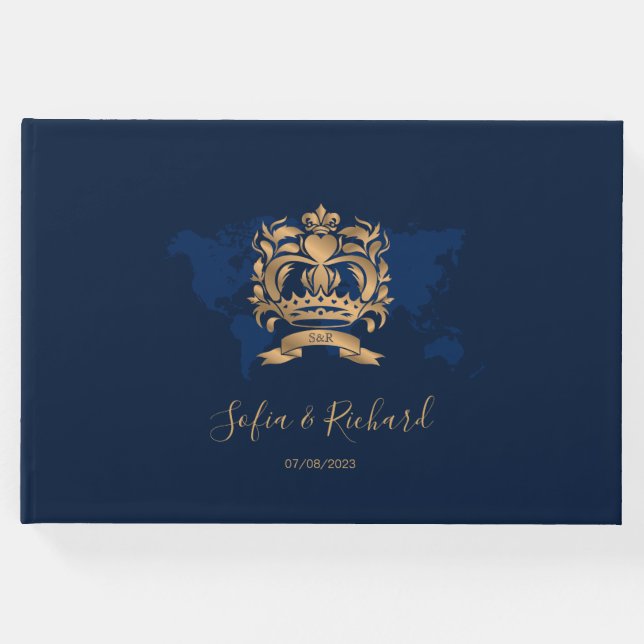 Vapenskölden för passets destinationsbröllop i Gul Gästböcker (Framsida)