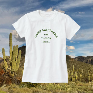 Vapenskölden Forest Grönt Family Camping Resa Wome T Shirt