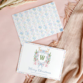 Vapenskölden Preppy GrandMillennium jul Monogram Julkort