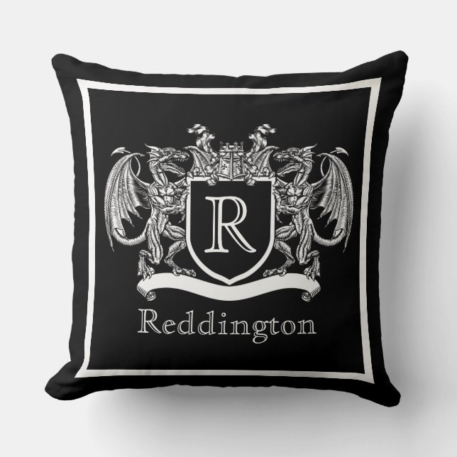 Vapenskölden royal Dragon Kudde (Framsida)