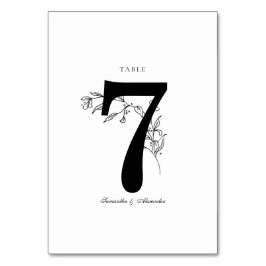 Vapenskölden Svartvitt för elegant Bordsnummer