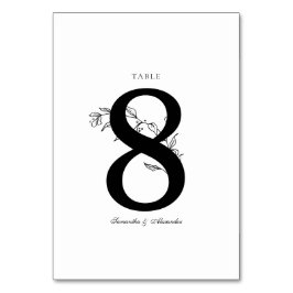 Vapenskölden Svartvitt för elegant Bordsnummer