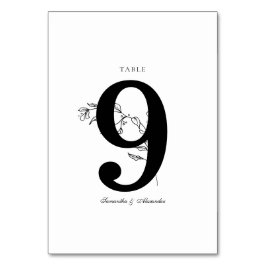 Vapenskölden Svartvitt för elegant Bordsnummer