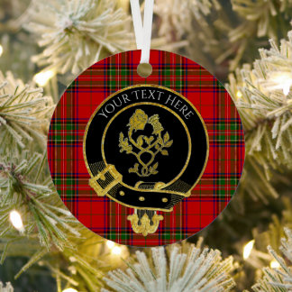 Vapenskölden Tartan Din Klan Julgransdekoration