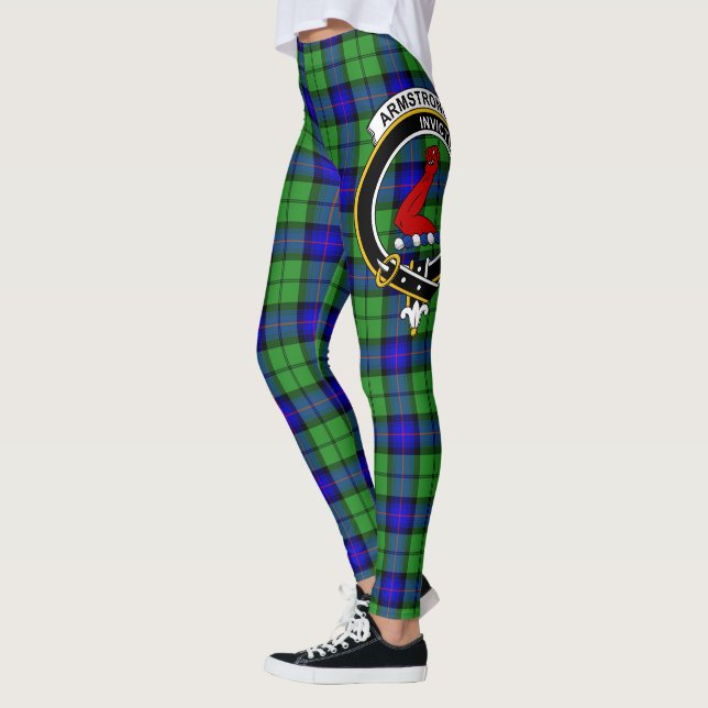 Vapenskölden Tartan Kvinnor i Scotstee Klan Armstr Leggings (Vänster)