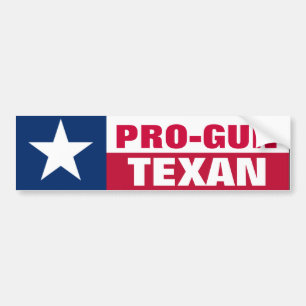 Vapenvänlig texan bildekal