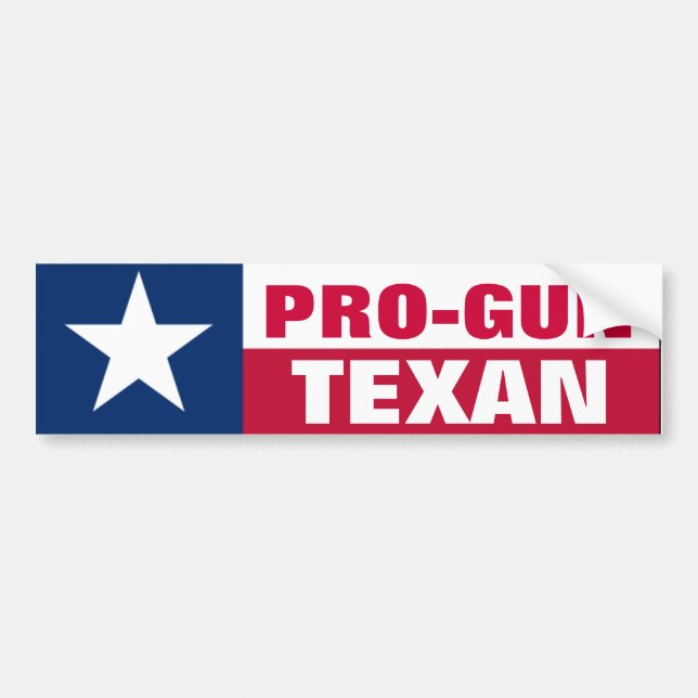 Vapenvänlig texan bildekal (Framsidan)