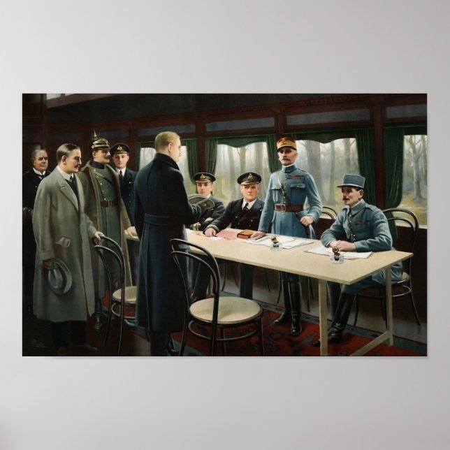 Vapenvila av den 11 november 1918 - WWI Poster (Framsidan)