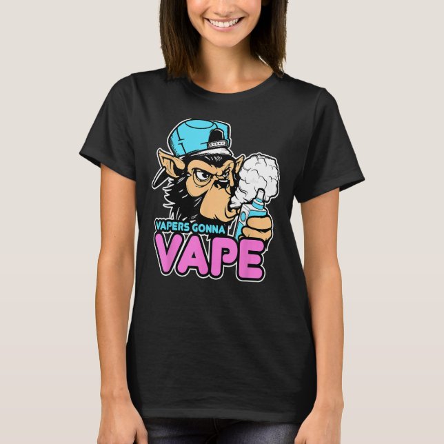 Vaper Gonna Vape Gorilla Vape Tee (Framsida)