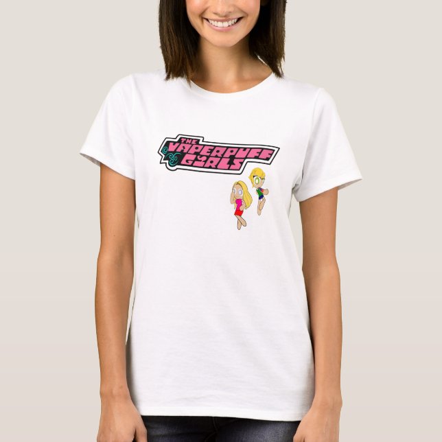 vaperpuffflickor tee shirt (Framsida)