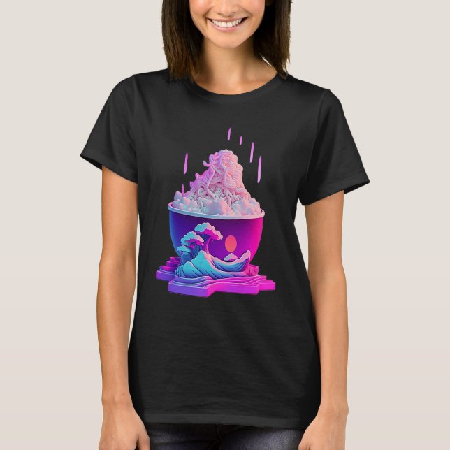 Vaperwave Aesthetic Glitch Handflatan Retrowave Sy T Shirt (Framsida)