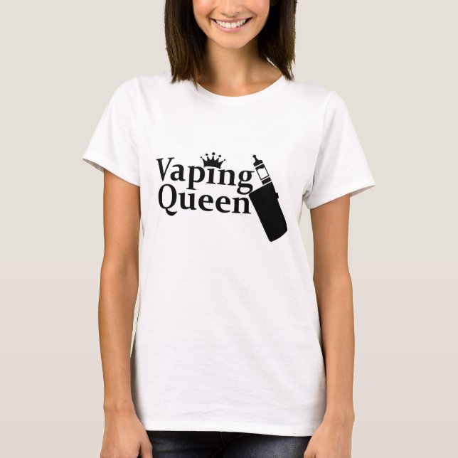 Vaping drottning tee shirt (Framsida)