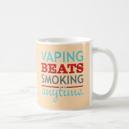 Vaping takter som när som helst röker kaffemugg