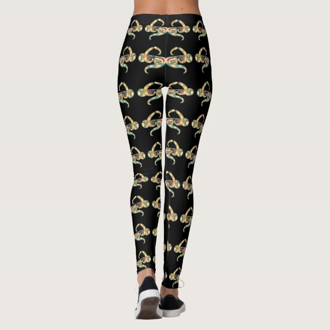 väpnad öga-lag leggings (Baksida)