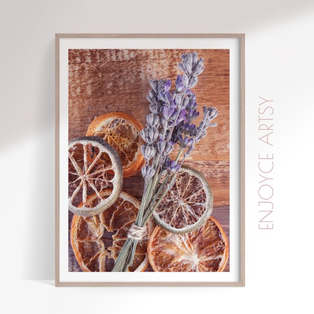 Vapné citrus lavender mysigt köksvägg konst poster (Skapare uppladdad)