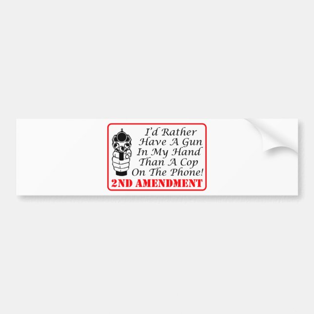 Vapnet i mitt räcker än en snut på telefonen bildekal (Framsidan)