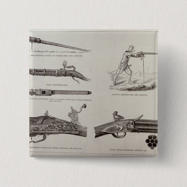 Vapnet och dess utveckling knapp (Framsida)