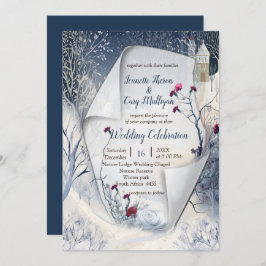 Vapnet vid Sol på vintern Inbjudningar