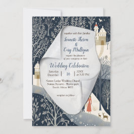 Vapnet vid Sol på vintern Inbjudningar