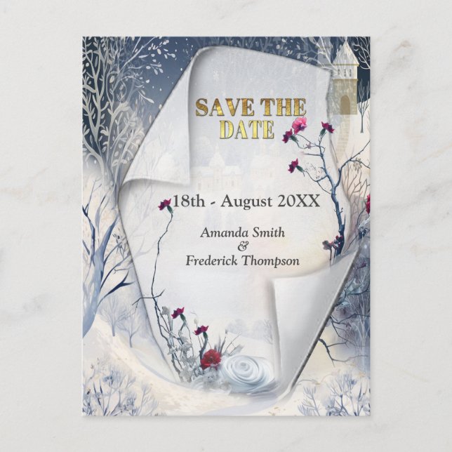 Vapnet vid Sol på vintern Meddelande Vykort (Framsida)