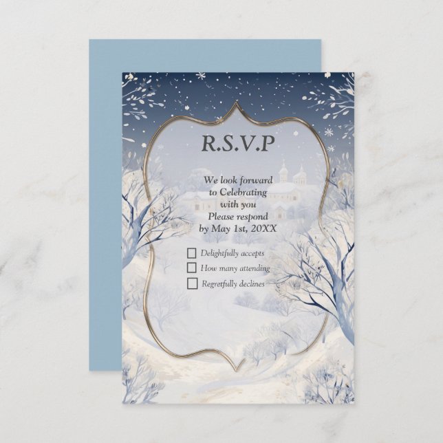 Vapnet vid Sol på vintern OSA Kort (Fram/baksida)