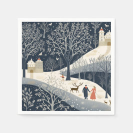 Vapnet vid Sol på vintern Pappersservett