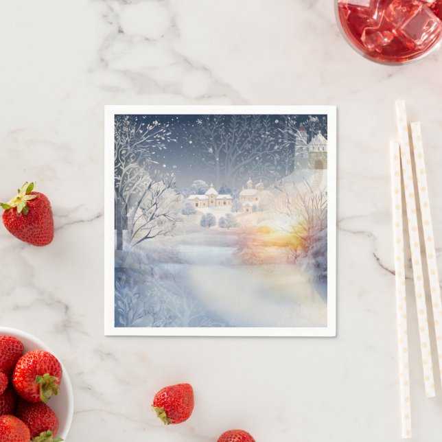 Vapnet vid Sol på vintern Pappersservett (Insitu)