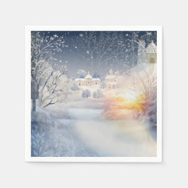 Vapnet vid Sol på vintern Pappersservett