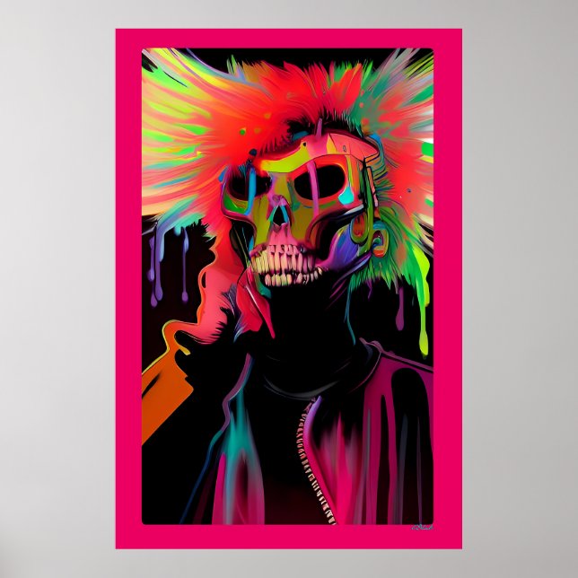 Vaporface Death Rattle Poster (Framsidan)