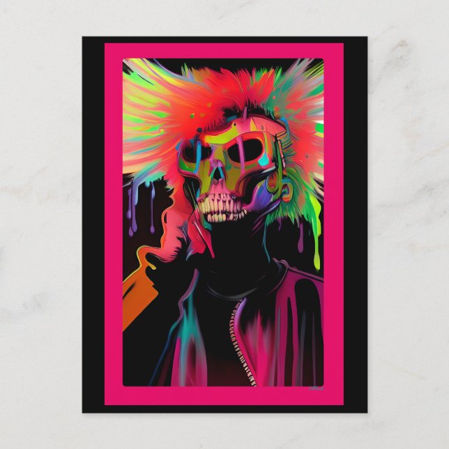 Vaporface Death Rattle Vykort (Framsida)