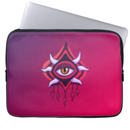 Vaporware Demon Öga - Färg gotin Laptop Fodral
