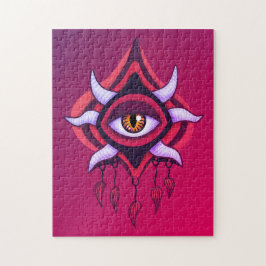 Vaporware Demon Öga - Färg gotin Pussel