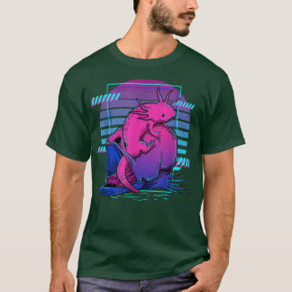 Vaporwave Aesthetic Axolotl 90s Japansk Axolotl T Shirt