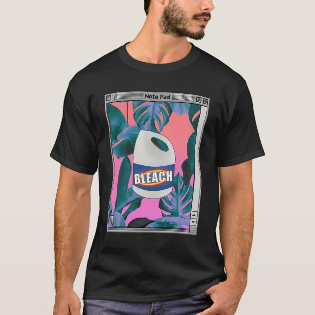 Vaporwave Aesthetic Bleach Långärmad Shirt T (Framsida)