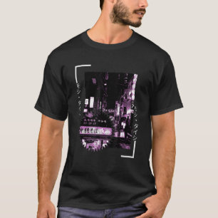 Vaporwave Aesthetic Japan Stil 80-talets Tokyo Osa T Shirt