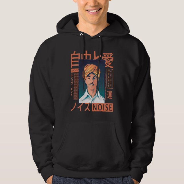Vaporwave  Aesthetic  Japanese Korean  Indian Port Hoodie (Framsida)