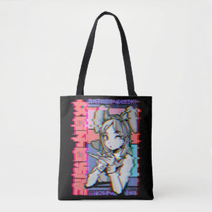 Vaporwave Aesthetic JapRetro Anime Girl Tygkasse