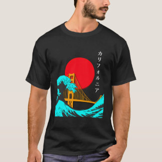 Vaporwave Aesthetic Långärmad ShirtGreat Wave of T Shirt