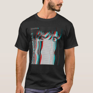 Vaporwave Aesthetic Ledsen Anime Girl Retro Eboy E T Shirt
