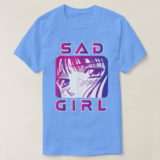 Vaporwave Aesthetic Ledsen Girl Retro Eboy Egirl A T Shirt (Design framsida)