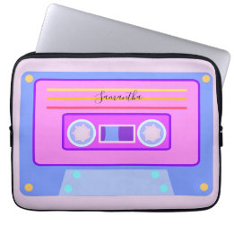 Vaporwave Aesthetic Light Lila 90s Mixtape Laptop Fodral