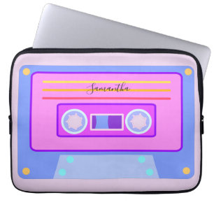 Vaporwave Aesthetic Light Lila 90s Mixtape Laptop Fodral